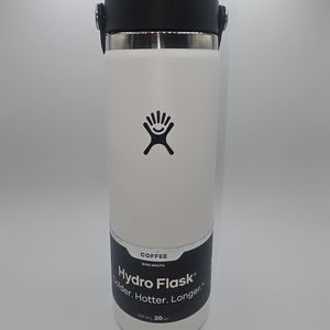 Hydro Flask 20 oz Wide mouth Flex Sip lid, White, New with tags, small blemish